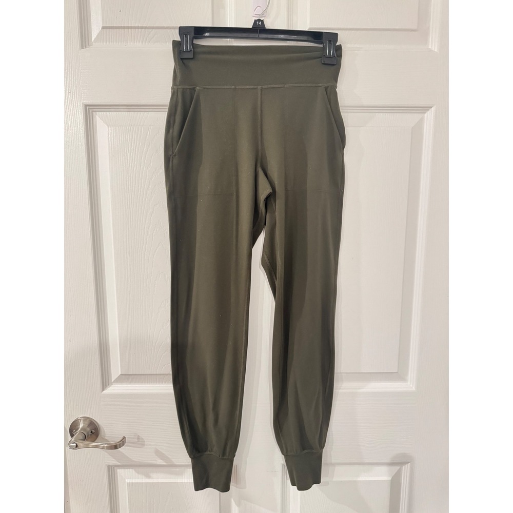 Lululemon Align Jogger 28 Dark Olive Green High Rise Nulu Yoga Pants Size 4